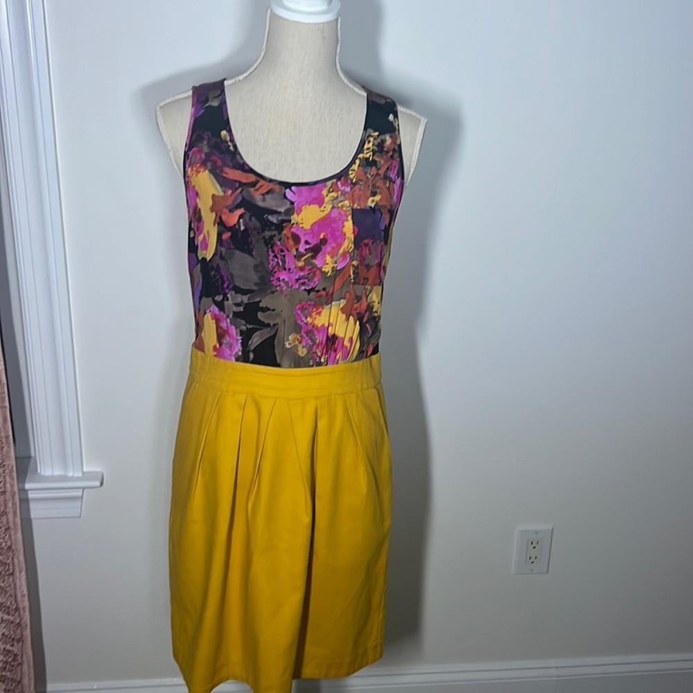 Tabitha Multicolor Floral Top and Yellow Mini Dress